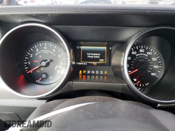 2018 Ford Mustang GT with VIN 1FA6P8CFXJ5106339, listed as a Copart auction lot 46749215 with 113,244 mi miles and Salvage Title. Bid and sale history available at DreamBid. Image 9.