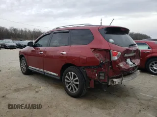 2014 Nissan Pathfinder SL with VIN 5N1AR2MM5EC607497, listed as a Copart auction lot 47572845 with 136,762 mi miles and Salvage title. Bid and sale history available at DreamBid. Image 2.