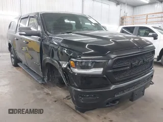 2020 Ram 1500 Big Horn with VIN 1C6SRFFT8LN308129, listed as a IAAI auction lot 42206066 with 38,394 mi miles and . Bid and sale history available at DreamBid. Image 1.