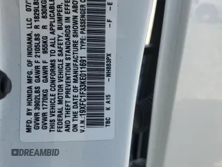 2019 Honda Civic Sedan EX with VIN 19XFC1F33KE011691, listed as a Copart auction lot 49576805 with 40,782 mi miles and Salvage Title. Bid and sale history available at carsss.com. Image 12.