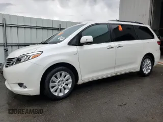 2016 Toyota Sienna Ltd with VIN 5TDDK3DC1GS133746, listed as a Copart auction lot 49000155 with 71,991 mi miles and Clean Title. Bid and sale history available at carsss.com. Image 1.