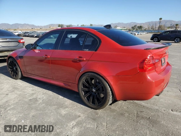 2009 BMW M3 with VIN WBSPM93519E201218, listed as a Copart auction lot 88310125 with 162,773 mi miles and Salvage title. Bid and sale history available at DreamBid. Image 2.