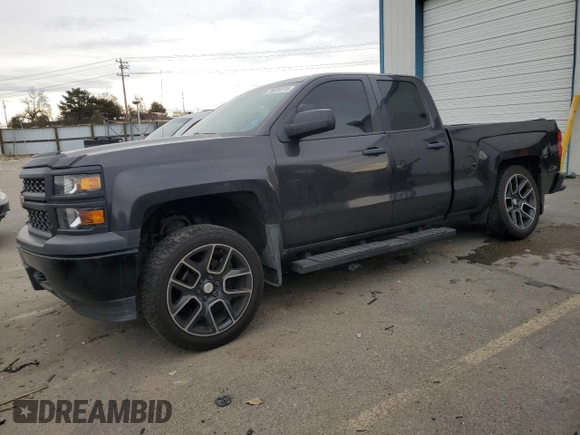 2014 Chevrolet Silverado 1500 Work Truck with VIN 1GCVKPEHXEZ341755, listed as a Copart auction lot 79639174 with 123,411 mi miles and Salvage Title. Bid and sale history available at DreamBid. Image 1.