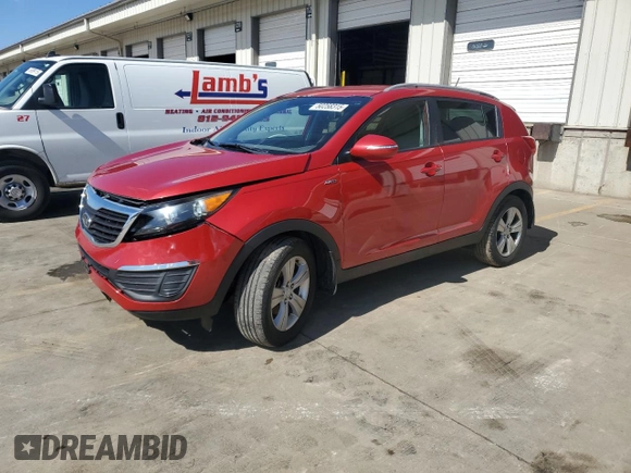 2011 Kia Sportage LX with VIN KNDPBCA27B7115456, listed as a Copart auction lot 50258315 with 142,153 mi miles and Salvage title. Bid and sale history available at DreamBid. Image 1.