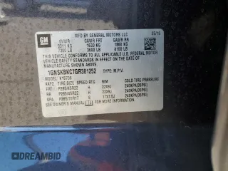 2016 Chevrolet Tahoe LT z VIN 1GNSKBKC7GR381252, wystawiony jako Copart lot #50427475 z przebiegiem 188 620 mil mil oraz Szkoda całkowita • Salvage title. Historia ofert i sprzedaży dostępna na DreamBid. Obrazek 13.
