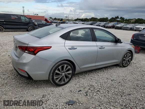 2020 Hyundai Accent Limited with VIN 3KPC34A69LE097998, listed as a Copart auction lot 74094674 with 26,412 mi miles and Salvage Title. Bid and sale history available at carsss.com. Image 3.