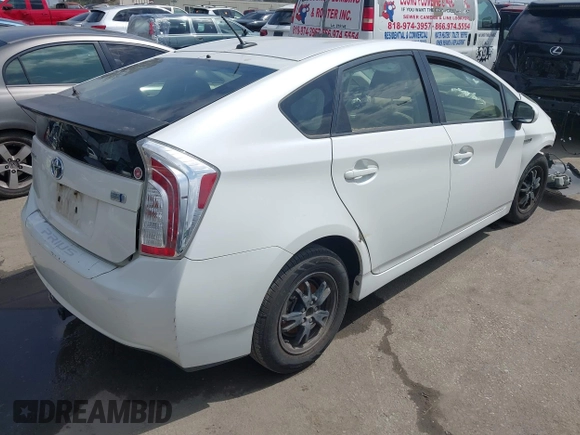 2014 Toyota Prius Four with VIN JTDKN3DU5E0368562, listed as a IAAI auction lot 41911369 with 178,888 mi miles. Bid and sale history available at carsss.com. Image 4.