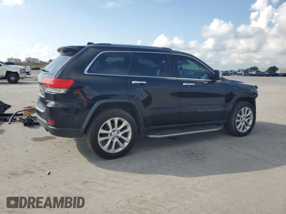2017 Jeep Grand Cherokee Limited with VIN 1C4RJEBG8HC712388, listed as a Copart auction lot 61685245 with Not provided miles and Salvage title. Bid and sale history available at DreamBid. Image 3.