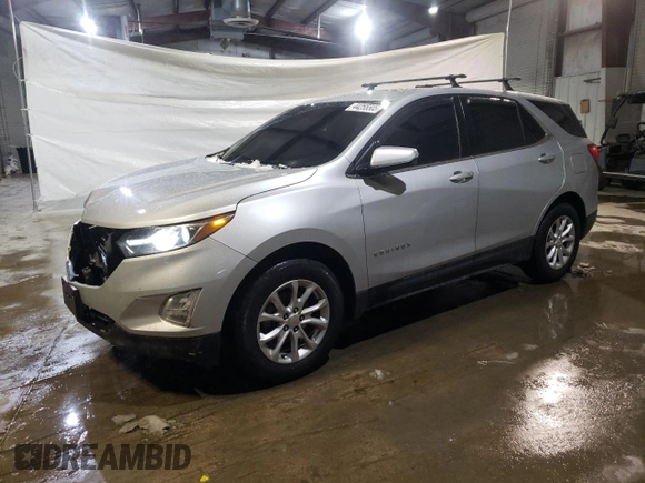 2018 Chevrolet Equinox LT with VIN 2GNAXJEVXJ6275160, listed as a Copart auction lot 44255505 with 114,012 mi miles and Salvage Title. Bid and sale history available at DreamBid. Image 1.