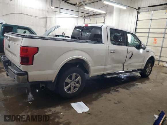 2018 Ford F-150 XL with VIN 1FTFW1EG6JFC02053, listed as a Copart auction lot 88957975 with 222,033 mi miles and Salvage Title. Bid and sale history available at carsss.com. Image 3.