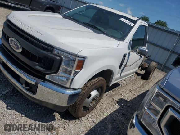 2021 Ford F-350 z VIN 1FDRF3G68MED59862, wystawiony jako Copart lot #61839205 z przebiegiem 55 276 mil mil oraz Szkoda całkowita • Salvage title. Historia ofert i sprzedaży dostępna na DreamBid. Obrazek 1.