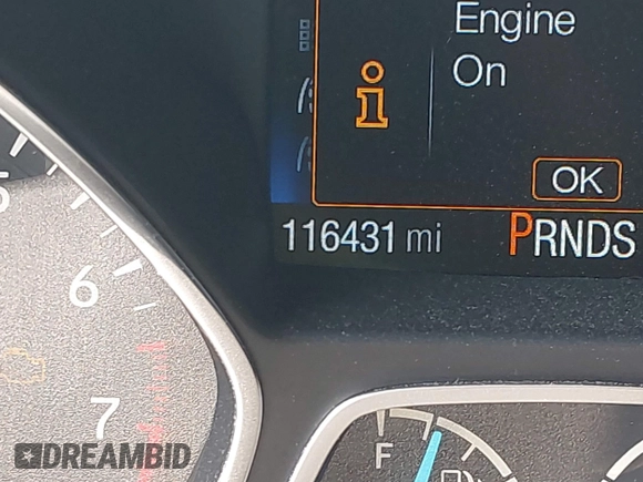 2017 Ford Escape Titanium with VIN 1FMCU0J91HUA75417, listed as a IAAI auction lot 42044170 with 116,431 mi miles. Bid and sale history available at carsss.com. Image 16.