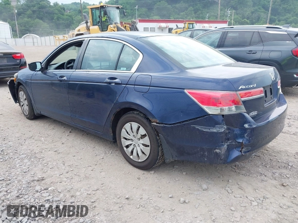 2011 Honda Accord LX with VIN 1HGCP2F37BA014384, listed as a IAAI auction lot 42423636 with 318,867 mi miles and . Bid and sale history available at DreamBid. Image 3.