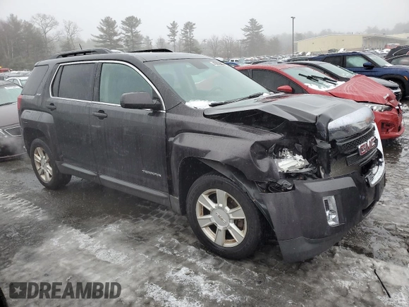 2013 GMC Terrain SLE with VIN 2GKFLTE37D6399402, listed as a Copart auction lot 45202395 with 123,529 mi miles and Salvage Title. Bid and sale history available at DreamBid. Image 4.