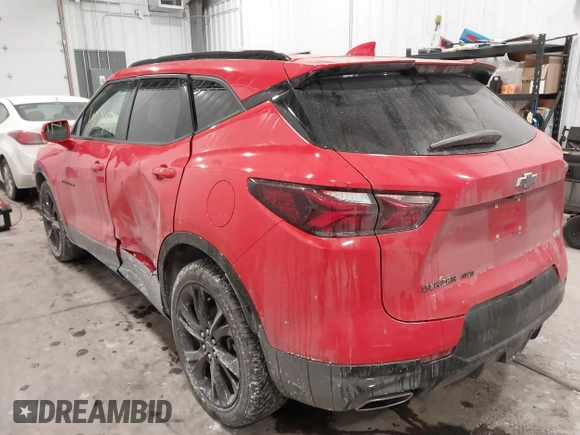 2020 Chevrolet Blazer RS with VIN 3GNKBKRS5LS721180, listed as a IAAI auction lot 41583699 with 65,383 mi miles and . Bid and sale history available at DreamBid. Image 3.