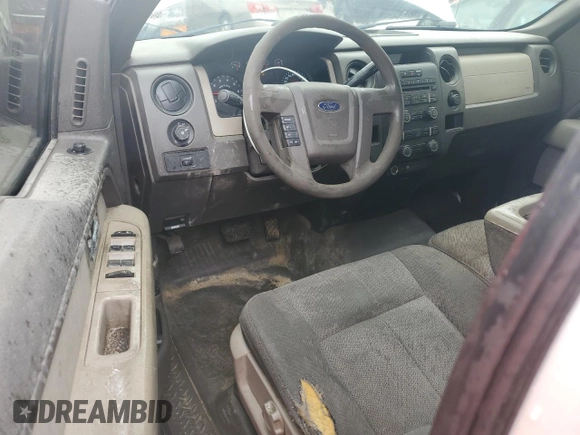 2009 Ford F-150 STX with VIN 1FTRX12W09FA04019, listed as a Copart auction lot 58752715 with 222,820 mi miles and Clean title. Bid and sale history available at DreamBid. Image 8.