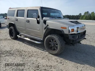 2004 Hummer H2 with VIN 5GRGN23U74H117378, listed as a Copart auction lot 53054185 with 117,378 mi miles and Clean Title. Bid and sale history available at carsss.com. Image 4.