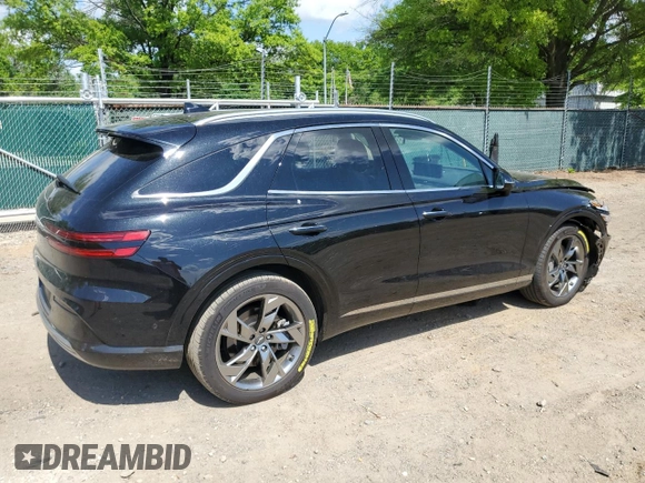 2024 Genesis GV70 Advanced with VIN 5NMMCET14RH003393, listed as a Copart auction lot 55646735 with 7,773 mi miles and Salvage title. Bid and sale history available at DreamBid. Image 3.
