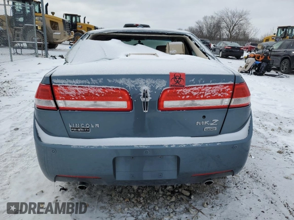 2012 Lincoln MKZ with VIN 3LNHL2JC8CR835911, listed as a Copart auction lot 45378935 with 0 mi miles and Clean Title. Bid and sale history available at carsss.com. Image 6.
