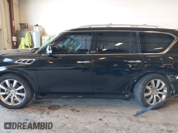 2012 Infiniti QX56 8-passenger with VIN JN8AZ2NC8C9317148, listed as a IAAI auction lot 42232551 with Not provided miles and . Bid and sale history available at DreamBid. Image 13.