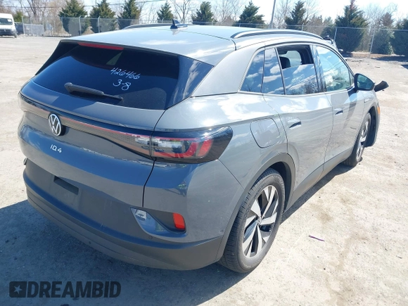 2023 Volkswagen ID.4 Pro with VIN 1V2CMPE89PC013880, listed as a IAAI auction lot 41801156 with 18,098 mi miles and . Bid and sale history available at DreamBid. Image 4.