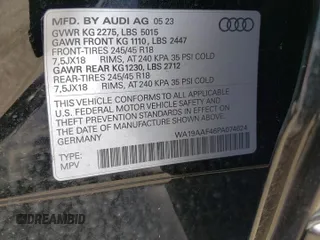 2023 Audi A4 allroad Prestige with VIN WA19AAF46PA074624, listed as a Copart auction lot 50872204 with 3,846 mi miles. Bid and sale history available at carsss.com. Image 12.
