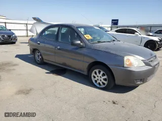 2004 Kia Rio with VIN KNADC125946307495, listed as a Copart auction lot 65368134 with 141,256 mi miles and Salvage Title. Bid and sale history available at carsss.com. Image 4.
