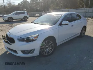 2014 Kia Cadenza Premium with VIN KNALN4D74E5138578, listed as a Copart auction lot 47606025 with 141,668 mi miles and Salvage Title. Bid and sale history available at carsss.com. Image 1.