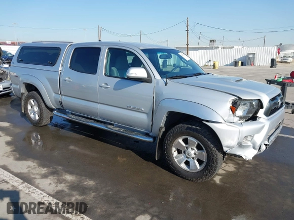 2013 Toyota Tacoma PreRunner with VIN 3TMKU4HN8DM034338, listed as a IAAI auction lot 41808842 with 142,012 mi miles and . Bid and sale history available at DreamBid. Image 1.