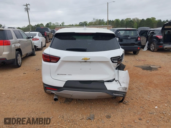 2023 Chevrolet Blazer LT with VIN 3GNKBHR45PS234006, listed as a IAAI auction lot 41927800 with 57,610 mi miles and . Bid and sale history available at DreamBid. Image 16.