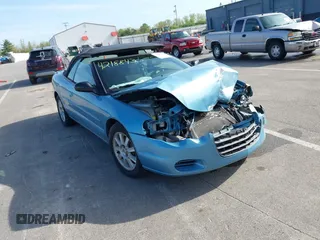 2006 Chrysler Sebring GTC with VIN 1C3EL75R76N100321, listed as a IAAI auction lot 42188430 with 63,641 mi miles and . Bid and sale history available at DreamBid. Image 1.