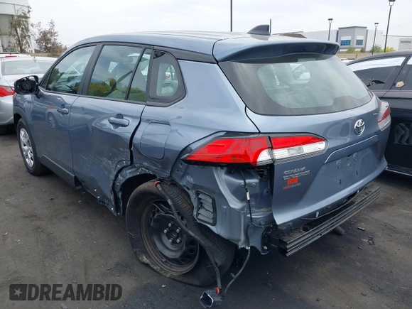 2024 Toyota Corolla Cross L with VIN 7MUAAAAG4RV106731, listed as a IAAI auction lot 42373872 with 13,065 mi miles and . Bid and sale history available at DreamBid. Image 3.