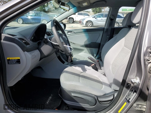 2017 Hyundai Accent SE with VIN KMHCT4AE7HU359920, listed as a Copart auction lot 45840633 with 62,847 mi miles. Bid and sale history available at carsss.com. Image 7.