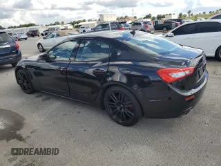 2017 Maserati Ghibli with VIN ZAM57XSS7H1249695, listed as a Copart auction lot 74371054 with 0 mi miles and Non Repairable. Bid and sale history available at carsss.com. Image 2.