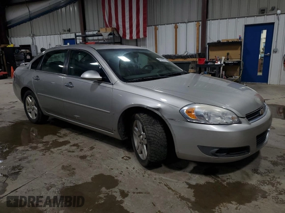 2007 Chevrolet Impala LTZ with VIN 2G1WU58R479277399, listed as a Copart auction lot 46449035 with 143,095 mi miles and Salvage Title. Bid and sale history available at DreamBid. Image 4.