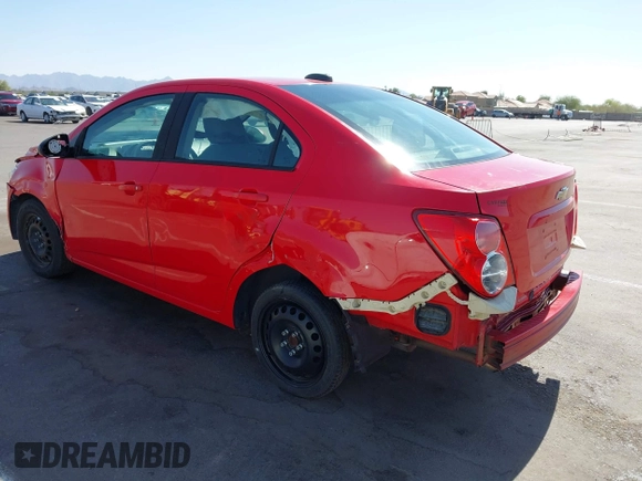 2016 Chevrolet Sonic LS with VIN 1G1JA5SH6G4105932, listed as a IAAI auction lot 35487736 with 91,467 mi miles and . Bid and sale history available at DreamBid. Image 3.