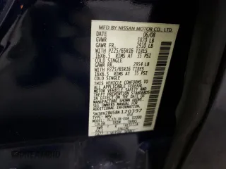 2008 Nissan Quest SE with VIN 5N1BV28U58N120397, listed as a Copart auction lot 82005564 with 190,673 mi miles and Salvage Title. Bid and sale history available at carsss.com. Image 15.