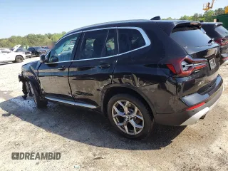 2023 BMW X3 sDrive30i with VIN 5UX43DP08P9S09531, listed as a Copart auction lot 52207305 with 32,177 mi miles and Clean Title. Bid and sale history available at DreamBid. Image 2.