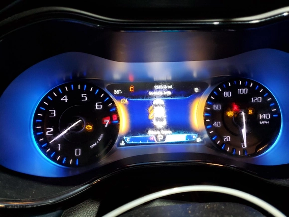 2015 Chrysler 200 S with VIN 1C3CCCDG8FN686804, listed as a Copart auction lot 44973945 with 124,563 mi miles and Salvage Title. Bid and sale history available at carsss.com. Image 9.