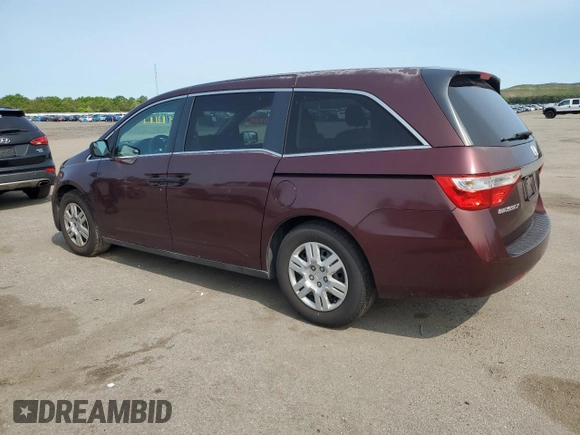 2011 Honda Odyssey LX z VIN 5FNRL5H26BB057972, wystawiony jako Copart lot #59302325 z przebiegiem 280 460 mil mil oraz Czysty tytuł • Clean title. Historia ofert i sprzedaży dostępna na DreamBid. Obrazek 2.