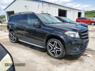 2017 Mercedes-Benz GLS 550 with VIN 4JGDF7DE6HA767061, listed as a Copart auction lot 58401894 with 138,175 mi miles and Salvage Title. Bid and sale history available at DreamBid. Image 4.