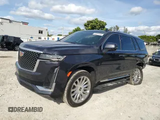 2022 Cadillac Escalade RWD Premium Luxury z VIN 1GYS3BKL9NR361064, wystawiony jako Copart lot #45357045 z przebiegiem 56 950 mil mil oraz Szkoda całkowita • Salvage title. Historia ofert i sprzedaży dostępna na DreamBid. Obrazek 1.