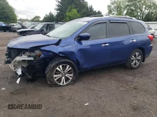 2017 Nissan Pathfinder SL z VIN 5N1DR2MM0HC648797, wystawiony jako Copart lot #57584855 z przebiegiem 176 523 mil mil oraz Szkoda całkowita • Salvage title. Historia ofert i sprzedaży dostępna na DreamBid. Obrazek 1.