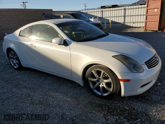 2005 Infiniti G35 Coupe with VIN JNKCV54E45M410123, listed as a Copart auction lot 79249674 with 60,022 mi miles and Salvage Title. Bid and sale history available at carsss.com. Image 4.