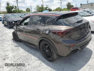 2017 Infiniti QX30 Sport with VIN SJKCH5CP8HA014663, listed as a Copart auction lot 55026195 with 103,514 mi miles and Salvage title. Bid and sale history available at DreamBid. Image 2.