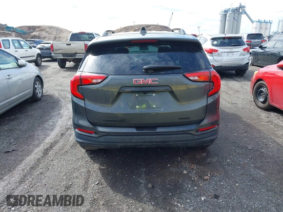 2019 GMC Terrain SLT with VIN 3GKALVEV3KL362850, listed as a IAAI auction lot 41711712 with 114,573 mi miles. Bid and sale history available at carsss.com. Image 16.