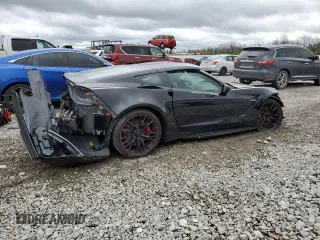2019 Chevrolet Corvette Z06 2LZ with VIN 1G1YS2D60K5601396, listed as a Copart auction lot 50212764 with 11,794 mi miles and Salvage Title. Bid and sale history available at carsss.com. Image 3.