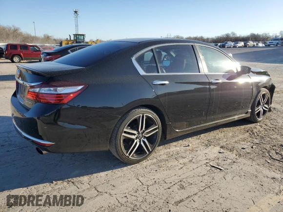 2017 Honda Accord Sedan Sport with VIN 1HGCR2F58HA302502, listed as a Copart auction lot 48702245 with 79,994 mi miles and Salvage Title. Bid and sale history available at carsss.com. Image 3.