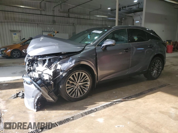 2023 Lexus RX 350h with VIN 2T2BBMCA0PC002776, listed as a Copart auction lot 61464215 with 73,468 mi miles and Salvage title. Bid and sale history available at DreamBid. Image 1.