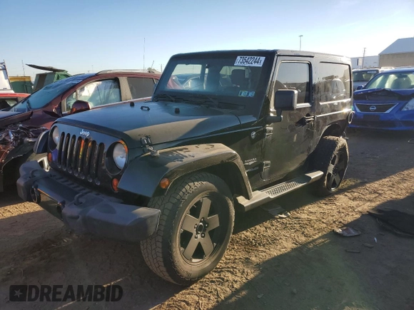 2011 Jeep Wrangler Sahara with VIN 1J4GA5D16BL567739, listed as a Copart auction lot 73542244 with 282,392 mi miles and Non Repairable. Bid and sale history available at DreamBid. Image 1.